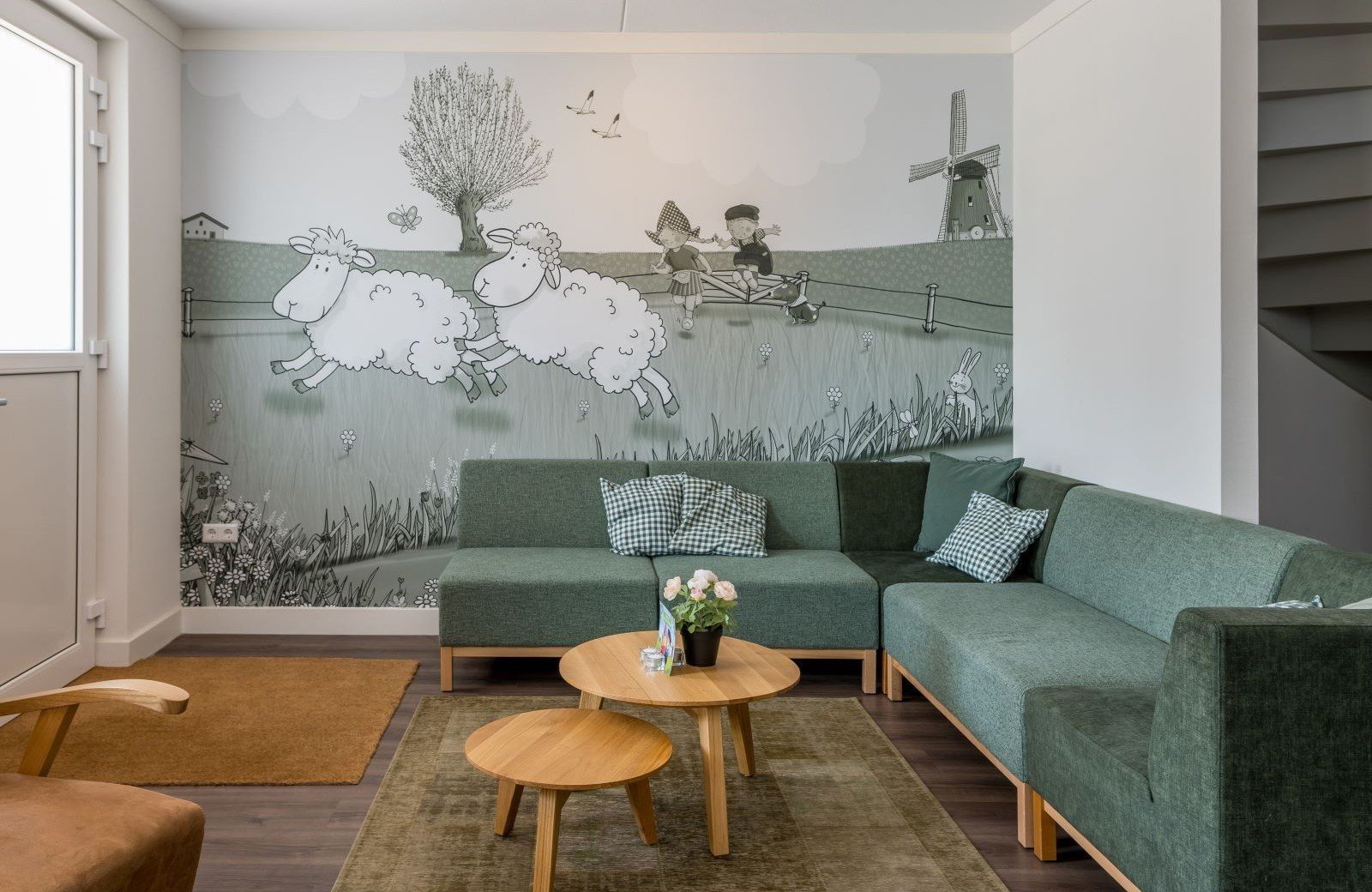 8 personen dorpsstraat mike en molly woonkamer