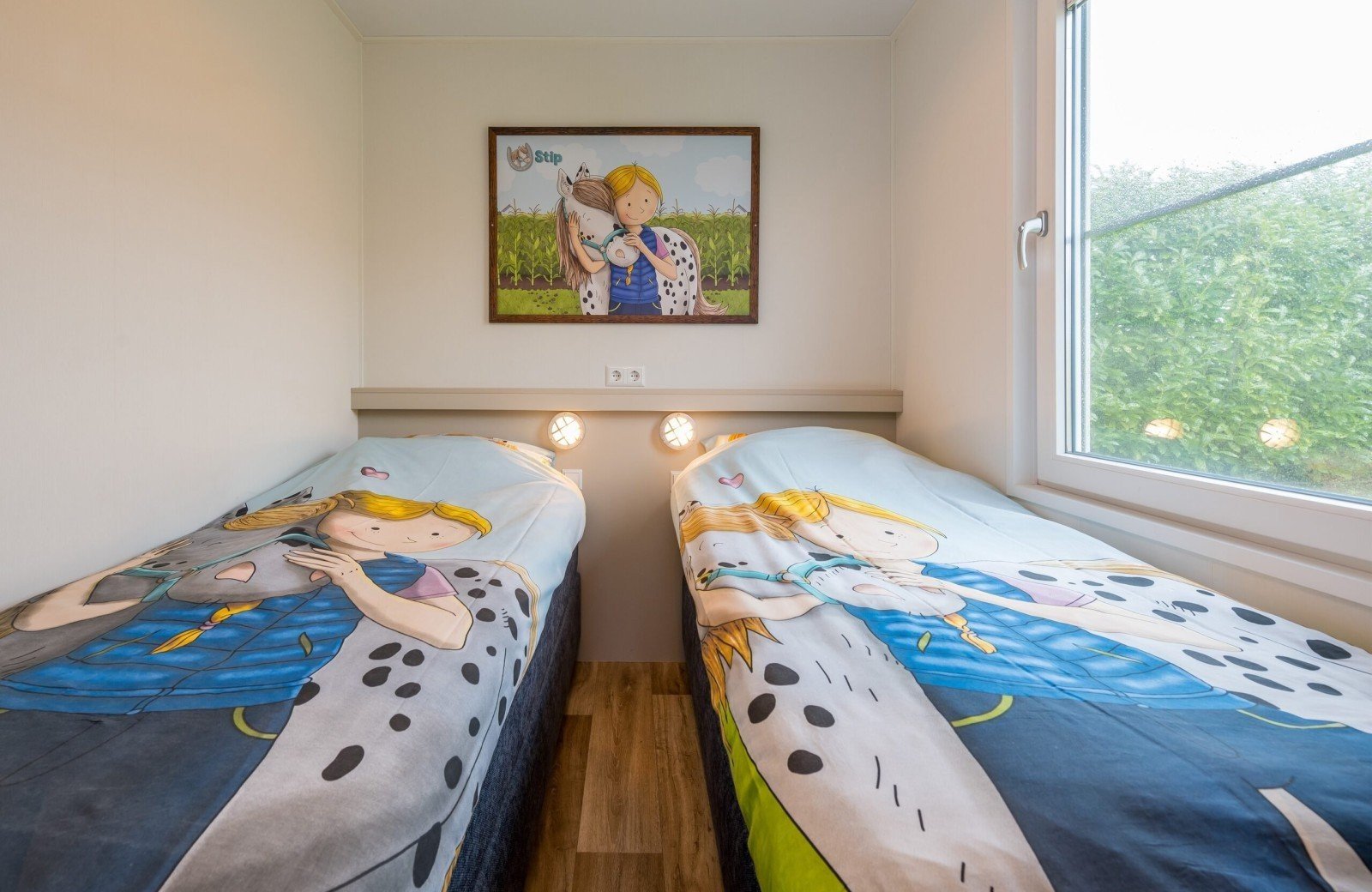 Accommodatie stip de pony slaapkamer familie resort molenwaard