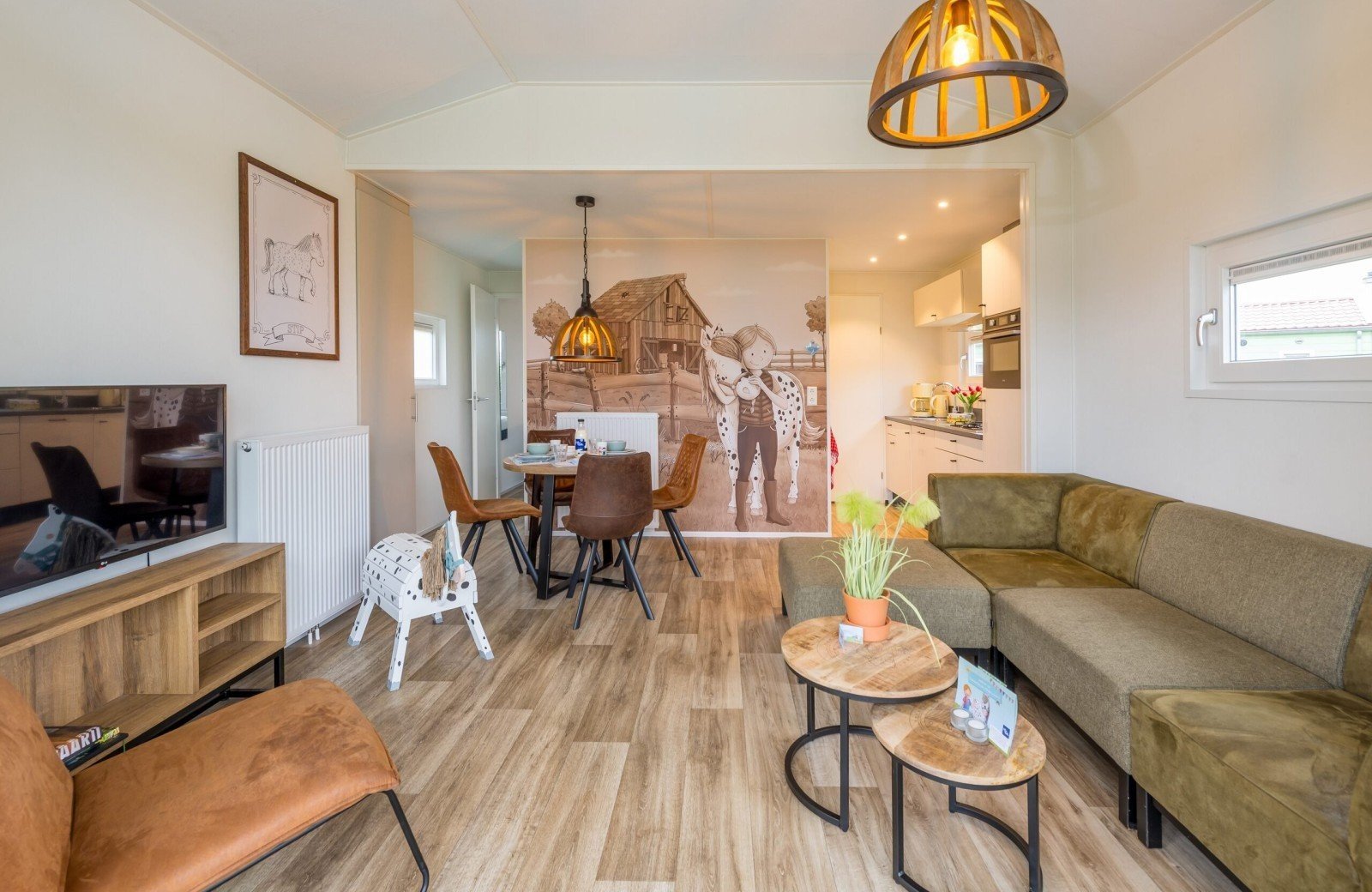 Accommodatie stip de pony leefruimte familie resort molenwaard