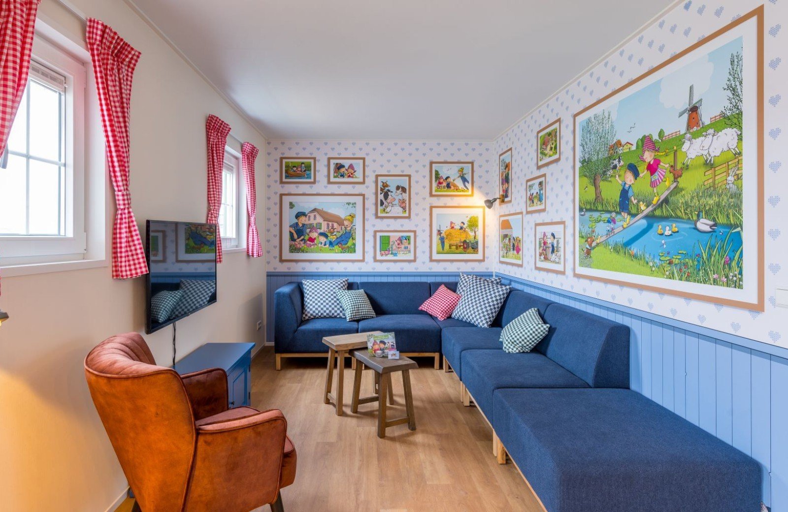 Accommodatie woonkamer Familie Resort Molenwaard