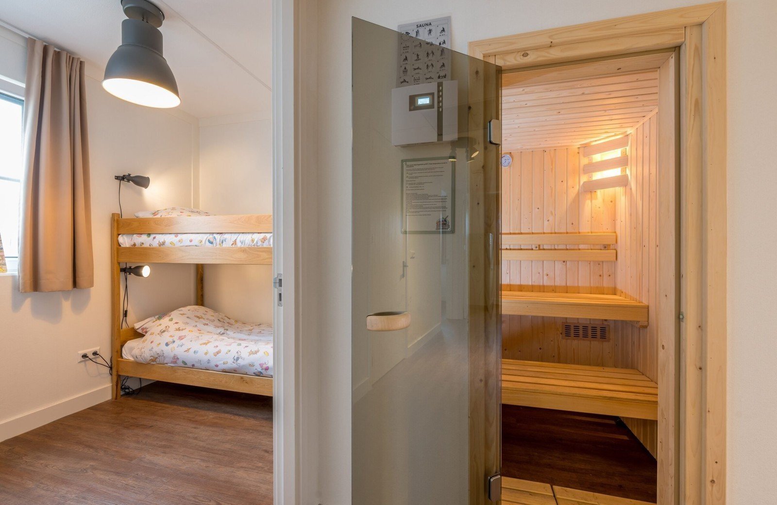 Groepsaccommodatie slaapkamer bij Familie Resort Molenwaard