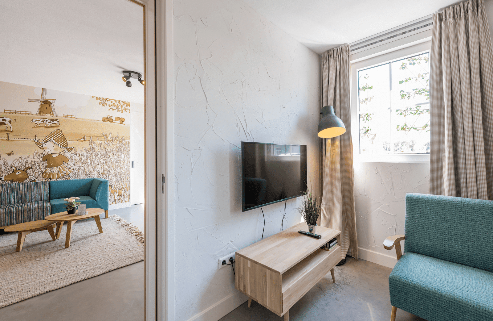 Hooischuur leefruimte familie resort molenwaard