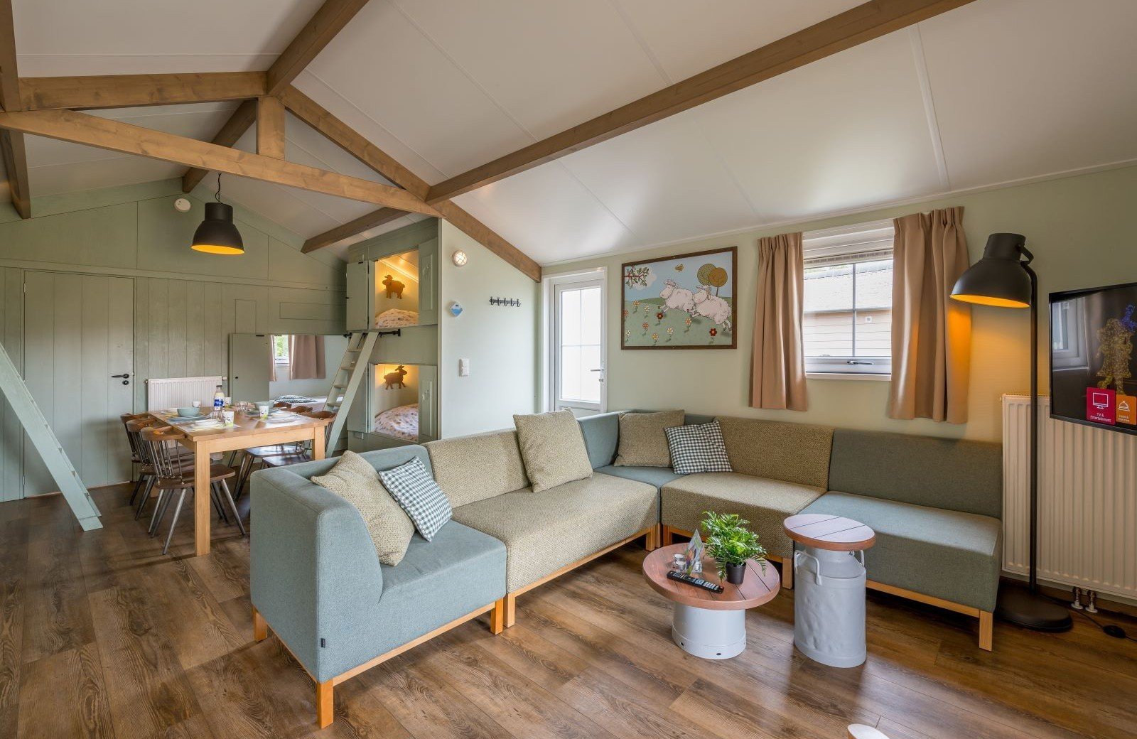 Mike en molly schaapskooitje leefruimte