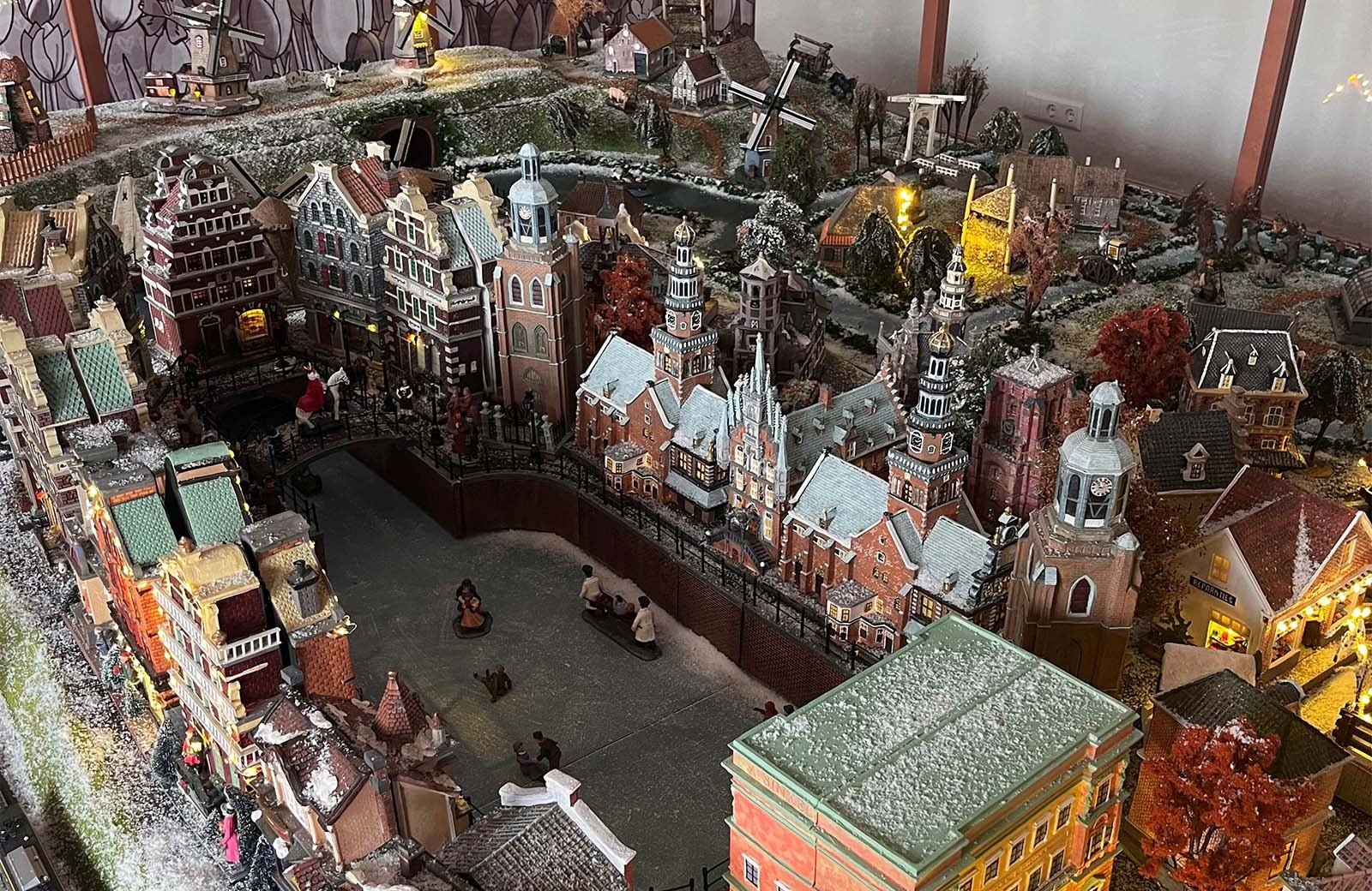 Kerstdorp Molenwaard in miniatuur