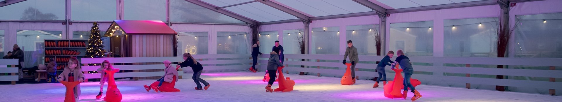 Schaatsen op de ijsbaan bij Familie Resort Molenwaard
