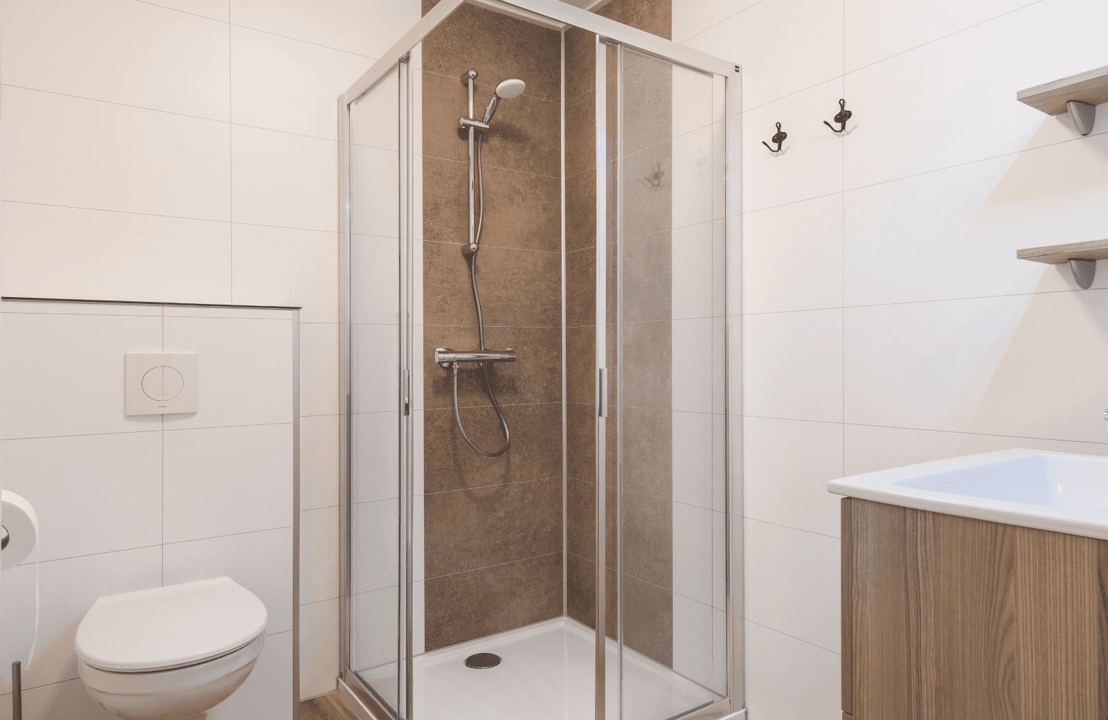 Stip de pony lodge 6 personen badkamer