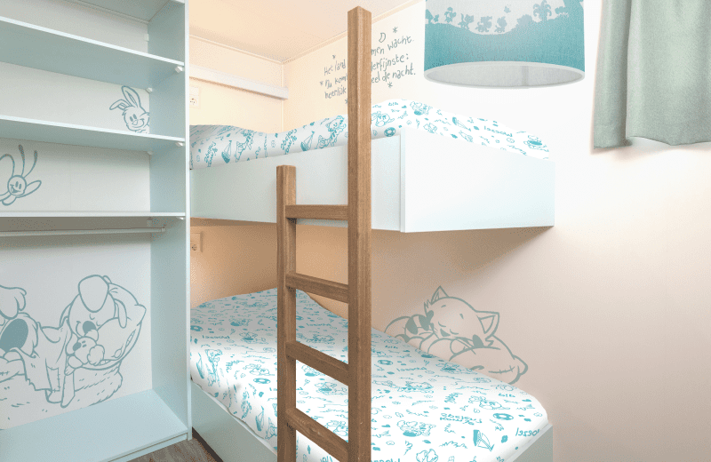 Woezel en pip cottage slaapkamer familie resort molenwaard